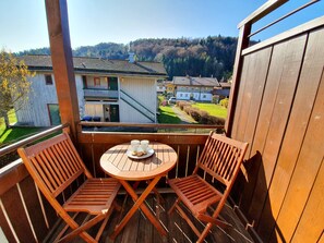 Ferienwohnung, 68 m², 2 Schlafzimmer, 2 Balkone-Ferienwohnung Hammer - Alpenblick - kleiner Balkon