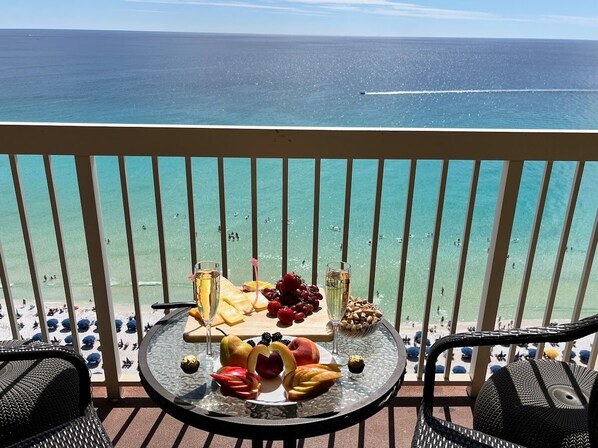 Balcony with ocean view