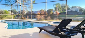Pool and lake view