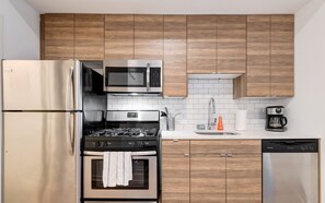 Refrigerator, Room, Indoors, Kitchen, Microwave