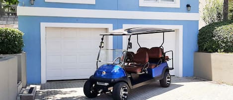 Blue Pelican golf cart