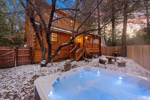 6 Person Hot tub in the private back yard