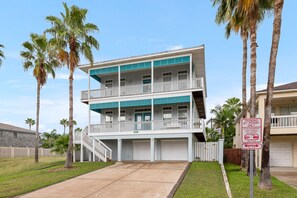 Exterior view of the property providing wrap around balconies!