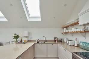 The kitchen at Ty Florence, Gower