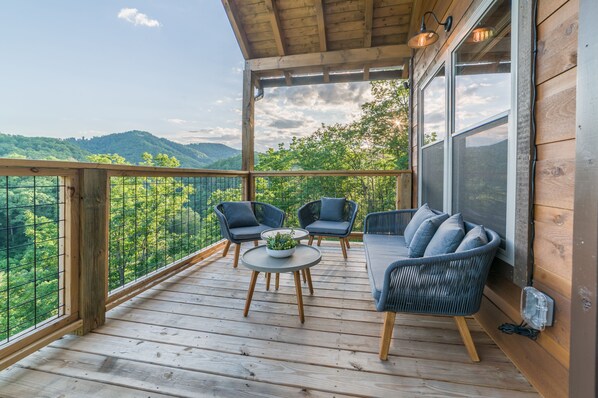 View from the upper porch