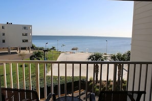 Balcony with Bay view
