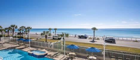 Beach and Gulf Views from the 2nd floor expanded balcony