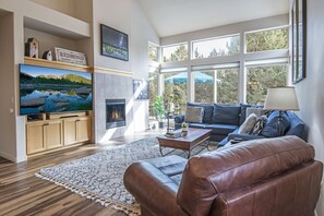 Living Room with large windows