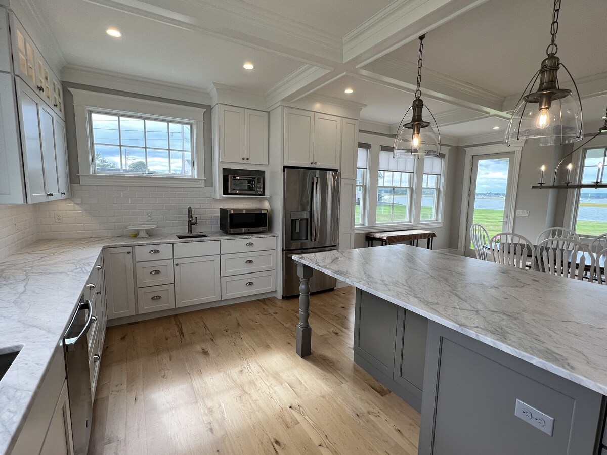 Waterfront Estate in Pine Point, Scarborough Maine with Private Beach