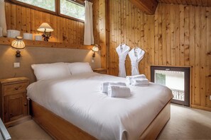 Drift to sleep in a comfortable bed after a wonderful day outside.