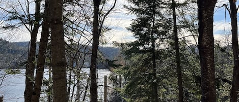 Beautiful view of the lake from our 4 season spa.