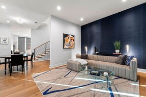 Living room, comfortably seats 8-10