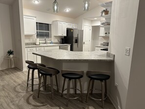 Kitchen island seats four 