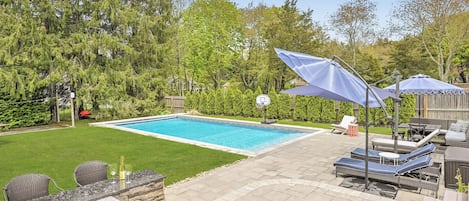 Brand new in ground heated, salt water pool.