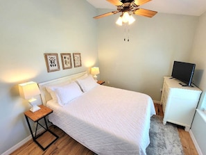 Bedroom with Queen Bed and Fire TV