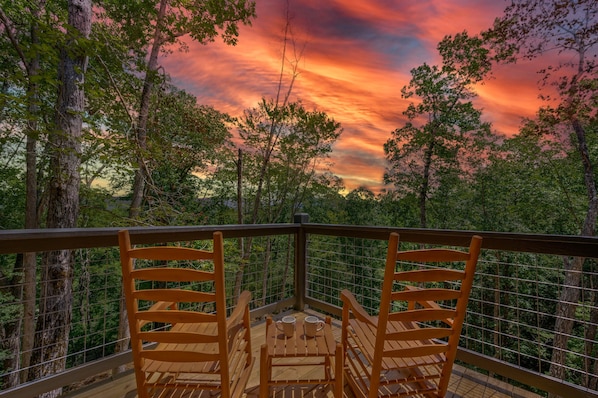 This is the stunning view from our deck!