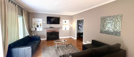 Living room with pull out couch