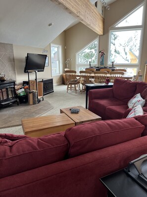 Main Living room- 3rd level
Spacious with wood stove and plenty of seating.