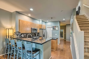 Kitchen | Pet Friendly w/ Fee | 1 Exterior Security Camera (Facing Out)