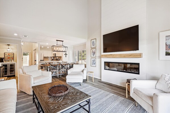 Living Area Featuring 70-inch Smart TV