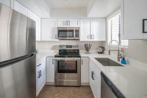 Fully stocked kitchen 