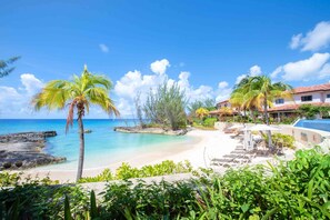 Casa Luna Resort's private beach cove. 