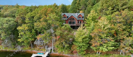 Private Dock - Lake side of Majestic Moose and private dock