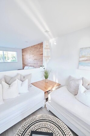 Welcome to our stylish living room designed for comfort and leisure. 