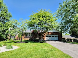 front of the house