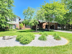 front of the house