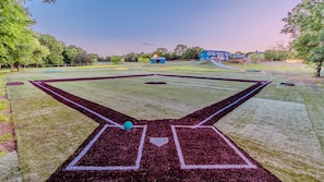 Start a family tradition with a kickball game on our all turf softball field