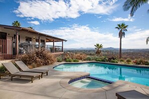 Gated Private Pool with Lay Beds