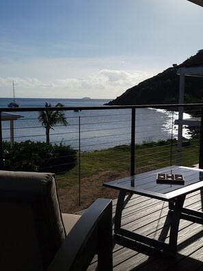 View off the Master Bedroom Balcony (2nd floor) of Chocolate Hole Bay. 