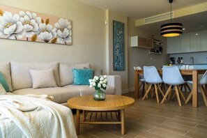 Living room with dining area