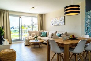 Living room with dining area