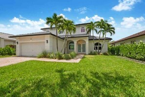 Drive way and front of the house