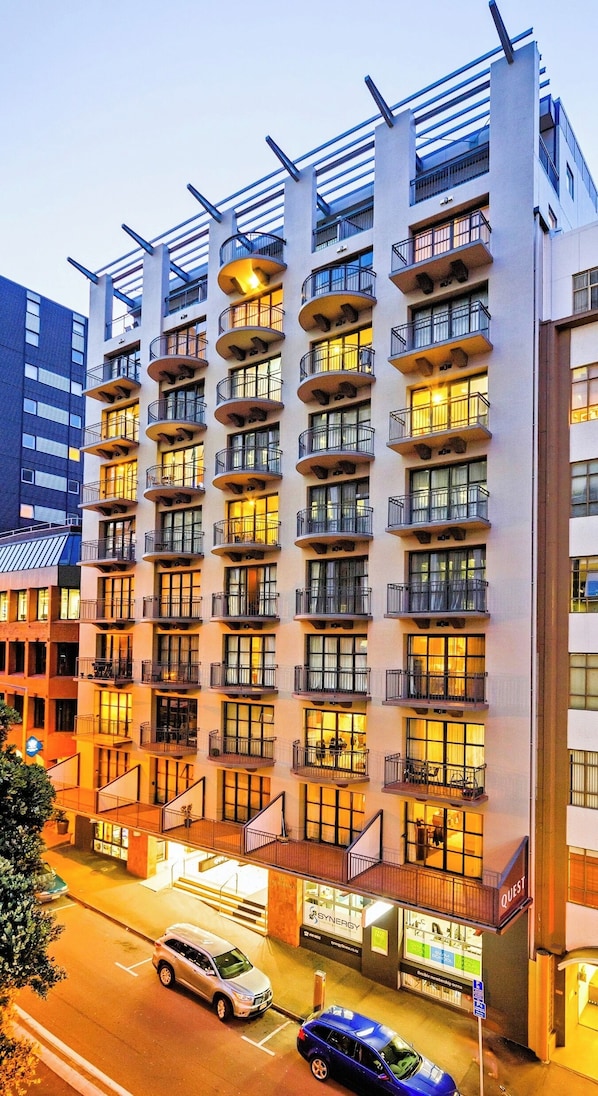 Front of property – evening/night
