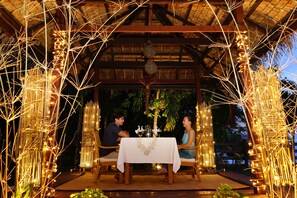 Couples dining