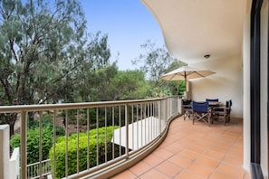 Blick vom Balkon