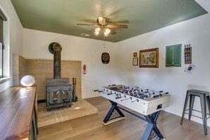 Game Room | 3-Story Cabin | Pet Friendly w/ Fee