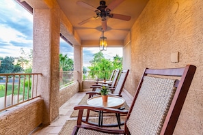 Master Bedroom Balcony that overlooks the park