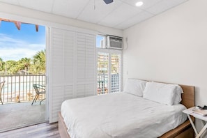 Plantation shutters give light and privacy