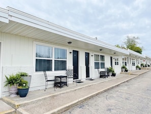 Fresh exterior paint and flowers!