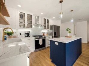 Fully stocked kitchen 