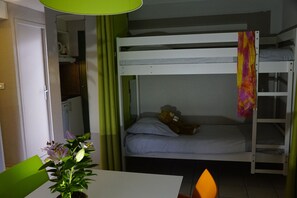 There’s lots of room for the kids in the bunk bed!