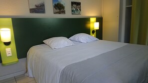 Drift to sleep in a comfortable bed after a wonderful day outside.