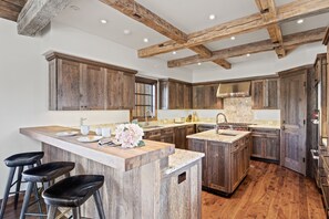 Bar Seating Area & Chef's Kitchen