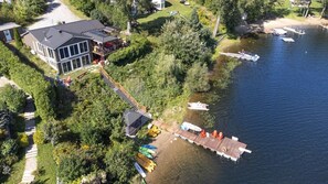 aerial photo of the cottage