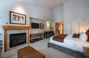 Bed, Furniture, Fireplace, Indoors, Room