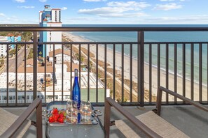 Your balcony: the perfect spot for ocean gazing and coastal contemplation!